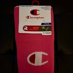 New Champion Soccer Lightweight over the calf 2 pack socks